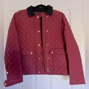 Maroon Quilted Downtown Field Jacket Size M